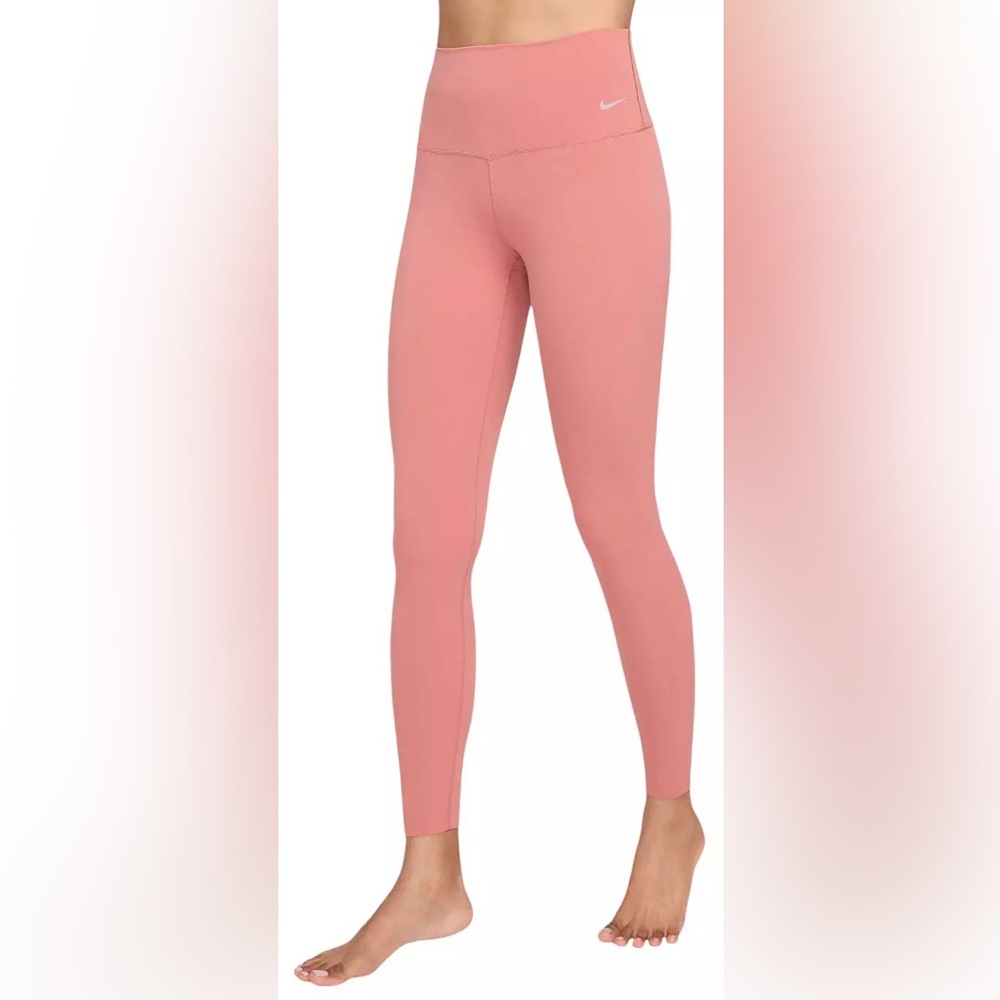 Nike Women's Coral Pink High-Waist Leggings